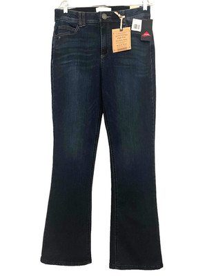 NEW w TAGS DEMOCRACY SIZE 12 HIGH RISE ITTY BITTY BOOT CUT BLUE DENIM JEANS