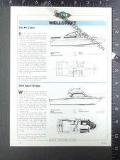 1982 1-pg FEATURE on Wellcraft 23 230 Aft Cabin, 29 2900 Sport Bridge yacht boat