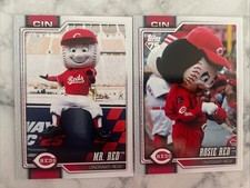 MR. RED & ROSIE RED 2026 Topps Series 1 Baseball Celebration #M-7 Reds Mascot