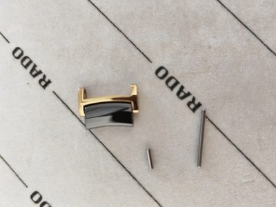 Rado Glied Link Glied komplett Centrix Armbanduhr 15mm Gold / Schwarz 