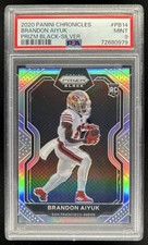 2020 Chronicles Brandon Aiyuk Prizm Black RC Silver #PB-14 49ers PSA 9