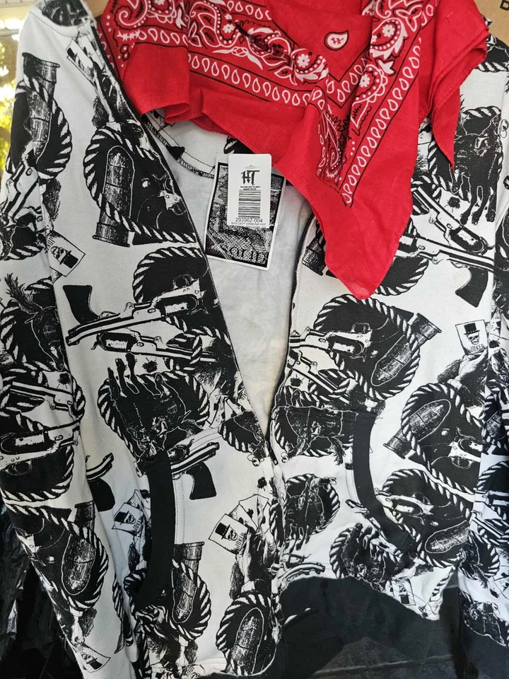 Sudadera con Capucha Sarin Zi Up De Colección Nueva con Etiquetas Salvaje Oeste Punk Patinador Sudadera con Capucha Tema Caliente Envío Gratis Foto 4 de 4