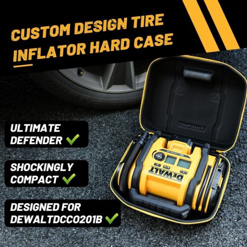 Custodia rigida compressore aria compatibile con gonfiatore pneumatici DEWALT 20V MAX DCC020IB - Foto 6 di 6