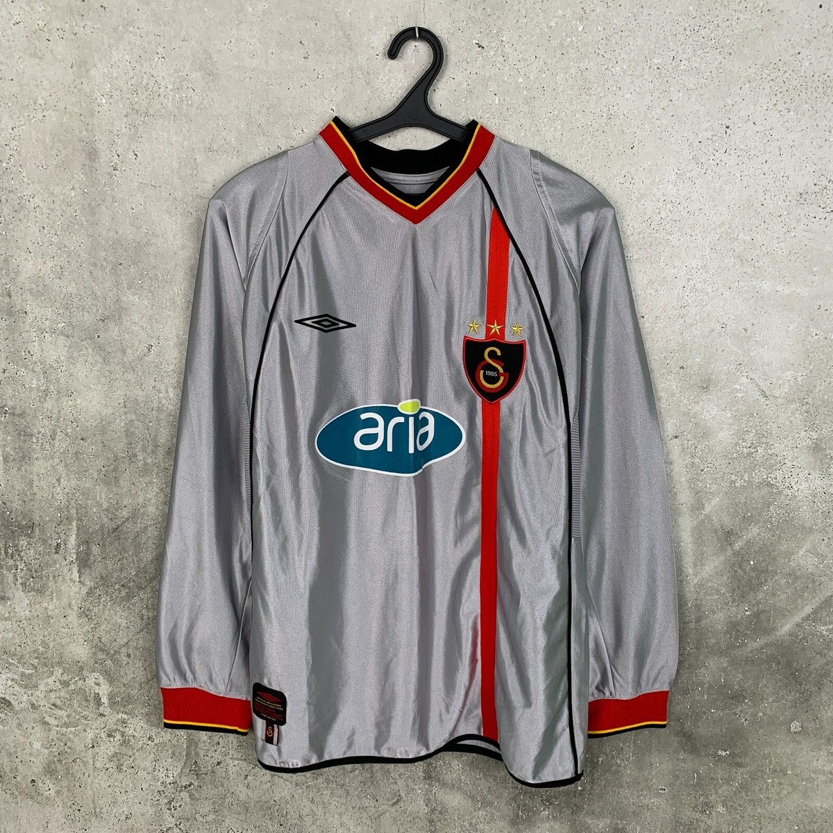 GALATASARAY 2002 2003 AWAY FOOTBALL SHIRT SOCCER JERSEY UMBRO RED sz M MEN