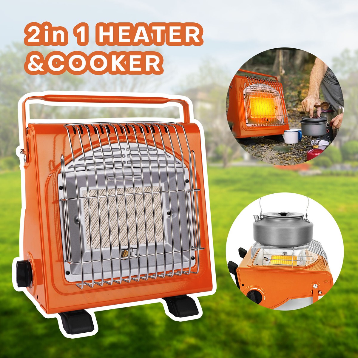 Portable Camping Butane Stove Heater 5800BTU Tent Heater for Fishing Hunting