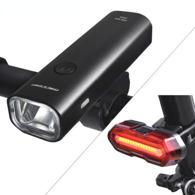 Bike Super Bright Front Rear Set Lantern for Cycling Flashlight USB