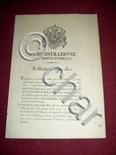 Kingdom of Sardinia Turin List Burned Coupons Redeemable Debt Income 1828