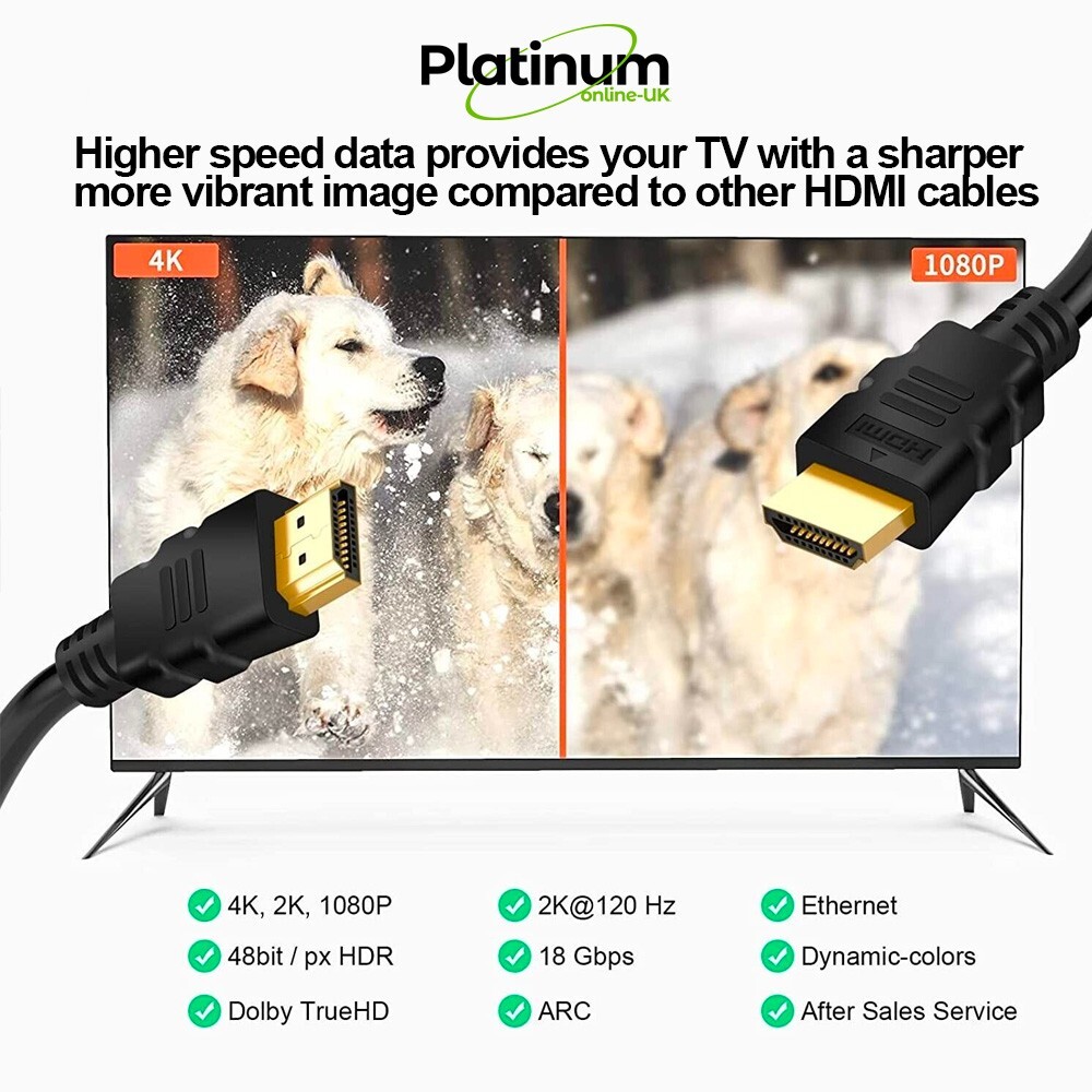 PREMIUM ULTRAHD HDMI CABLE HIGH SPEED 4K 2160p 3D LEAD 0.5m/1m/2m - Foto 5