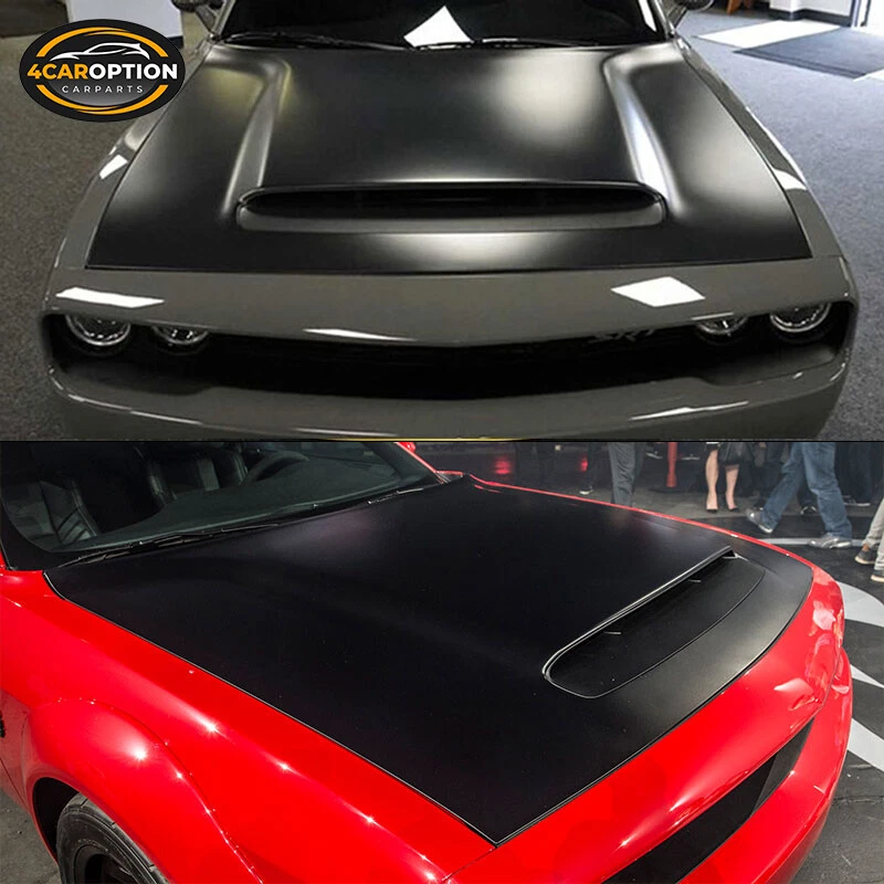Fits 08-23 Dodge Challenger Demon Style Front Bumper Hood Aluminum — 第 2/4 张图片