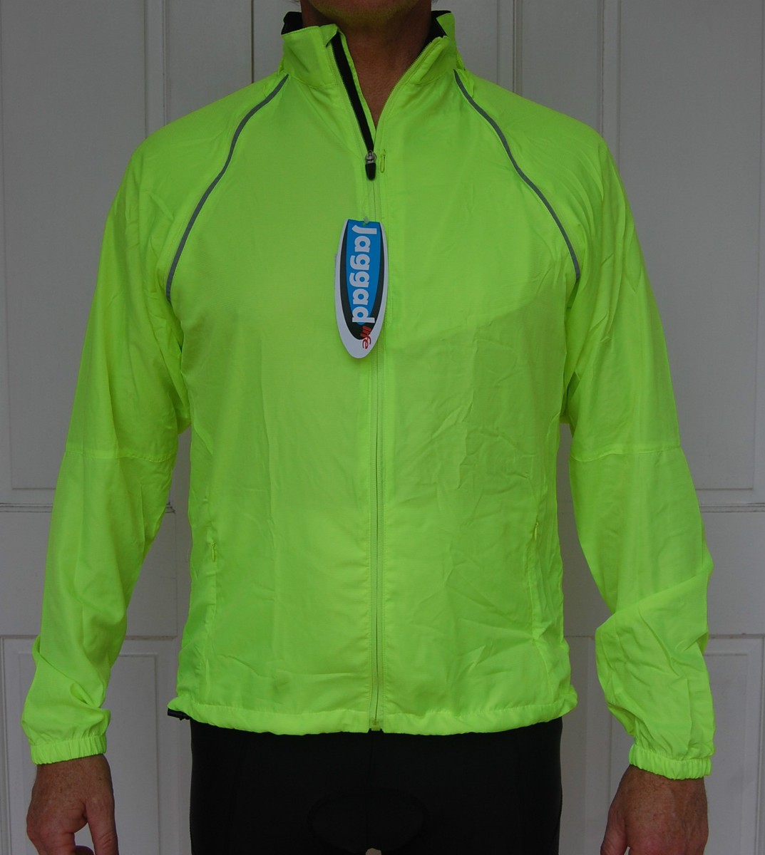 fluro rain jacket