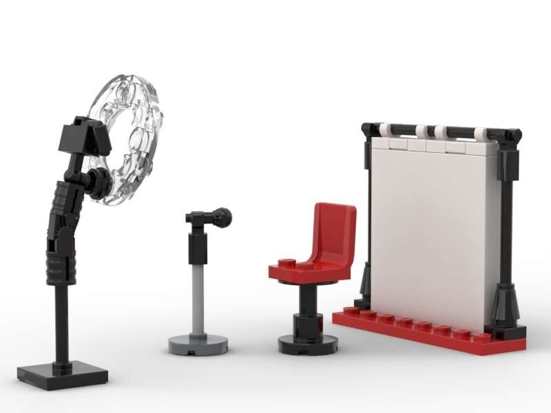 Custom Toy Ring Light & Backdrop Photo Studio Camera Mic Influencer eBay