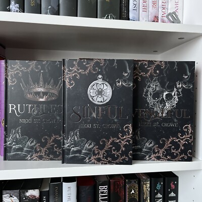 Dark and Quirky Book Box Wicked Tales Wrath Rain Ruthless Nikki St. Crowe Set