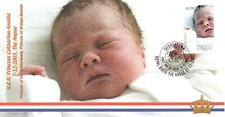 GUYANA 2003 BIRTH OF PRINCESS CATHARINA - AMALIA OF THE NETHERLANDS FDC (2) MNH