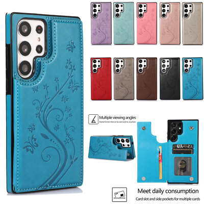 For Samsung Galaxy A12 A14 A15 A21 A51 PU Leather Card Slots