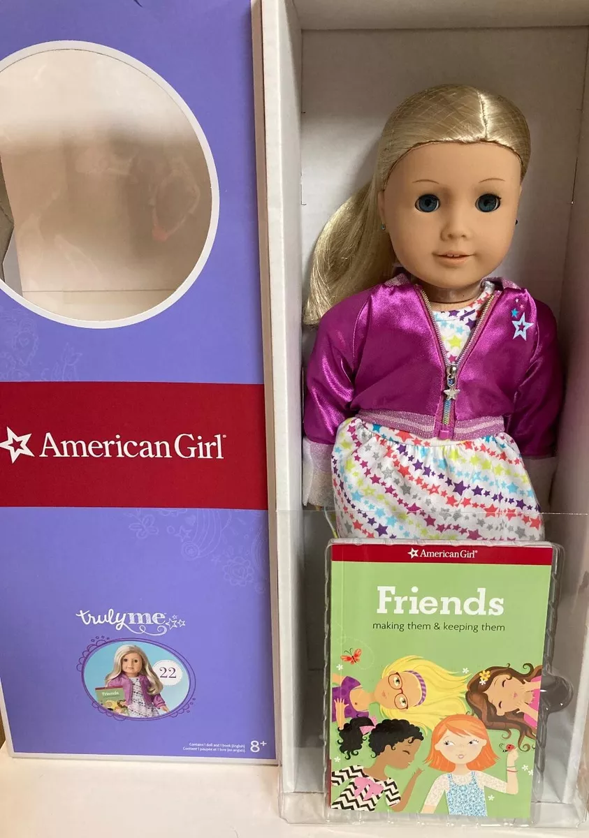 NEW American Girl Doll Truly Me Light Skin Blonde Hair Blue Eyes 22 CLD42