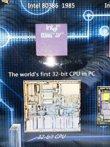 Vintage Intel History 4004~Pentium Pro CPU Art Wall Decorative Frame Display - 第 8/18 張圖片