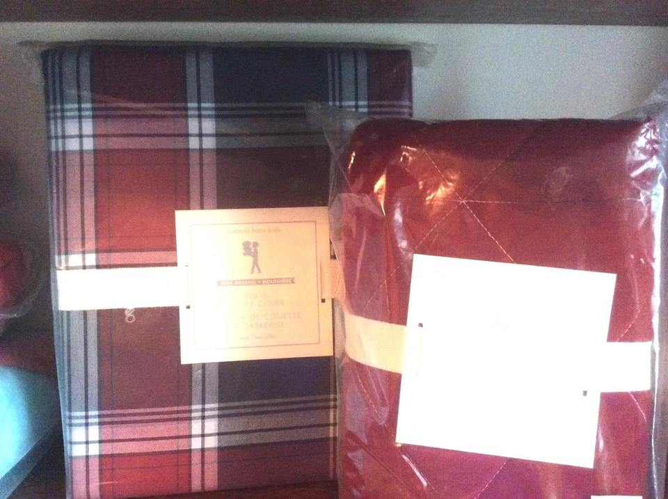 CUBIERTA NÓRDICA Pottery Barn Disney a cuadros + FALSA REGALO NAVIDEÑO ESTRELLA ESPACIO NIÑO ESCUELA - Foto 3 de 4