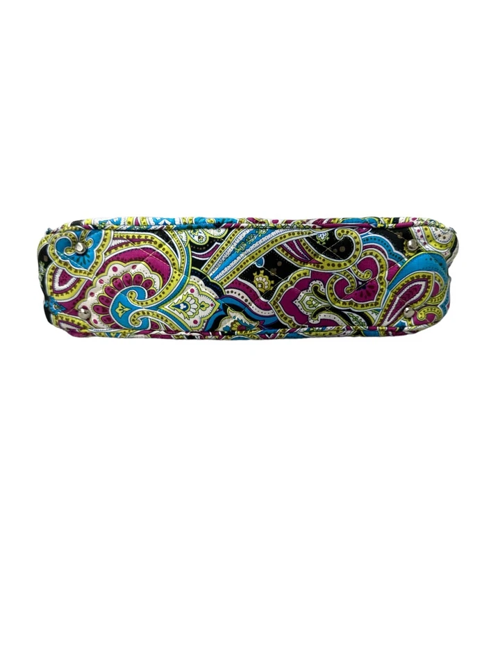 Retired Vera Bradley Limited Edition Zoe Paisley Silk Collection Satchel Bag - Image 3 of 4