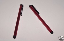 Universal Touch Screen Stylus for iPhone/ iPad/ Xoom Pack of 2 RED NEW  
