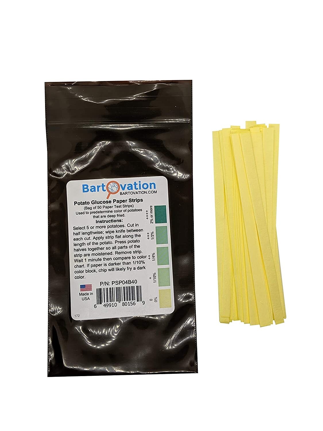 Potato Starch Glucose Test Paper [Bag of 50 Paper Strips]