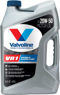 Valvoline VR1 Racing SAE 20W-50 High Performance High Zinc Motor