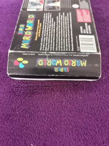 SUPER MARIO WORLD EDICION ESPAÑOLA SNES PAL ESP-1 NINTENDO ESP - Imagen 5 de 19