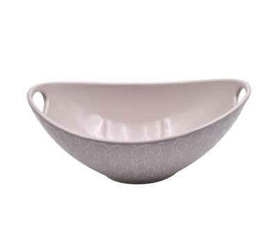 Temp-tations Carved Willow 2-qt Serving Bowl with Handles in Rose