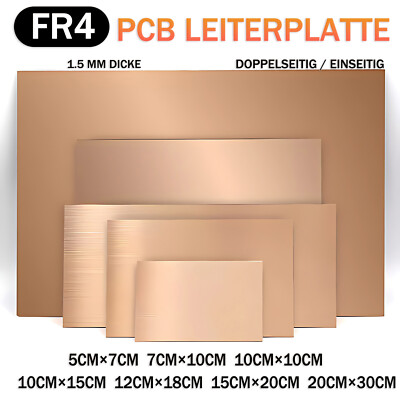 Epoxyd FR4 Leiterplatte Kupferbeschichtet PCB Platine Doppelseitig / Einseitig
