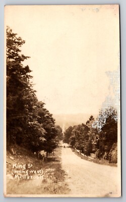 King Street Millbrook Ontario Canada 1930 Real Photo RPPC