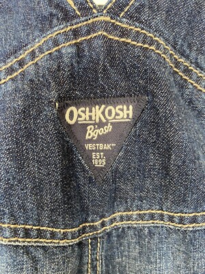 Oshkosh Est 1895 Denim Co Over All Pants Jeans Boys Blue