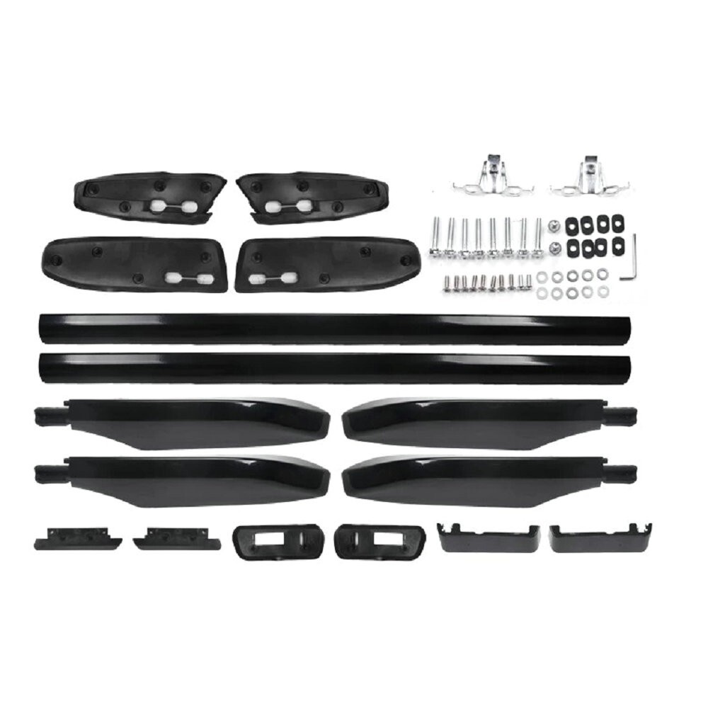 2PC Roof Rails +2PC Cross Bars Fits For Toyota Land Cruiser Prado