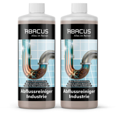 (29,95 /L) Abflussreiniger, Rohrreiniger   ABACUS Abflussreiniger Industrie 2x1L
