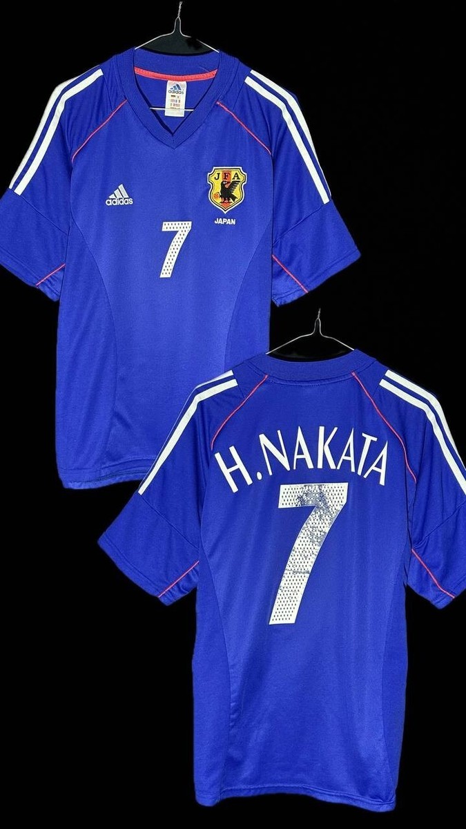 日本代表 サッカーユニフォーム NAKATA 7 Hidetoshi NAKATA #7 Men's Japan National Team JFA Blue