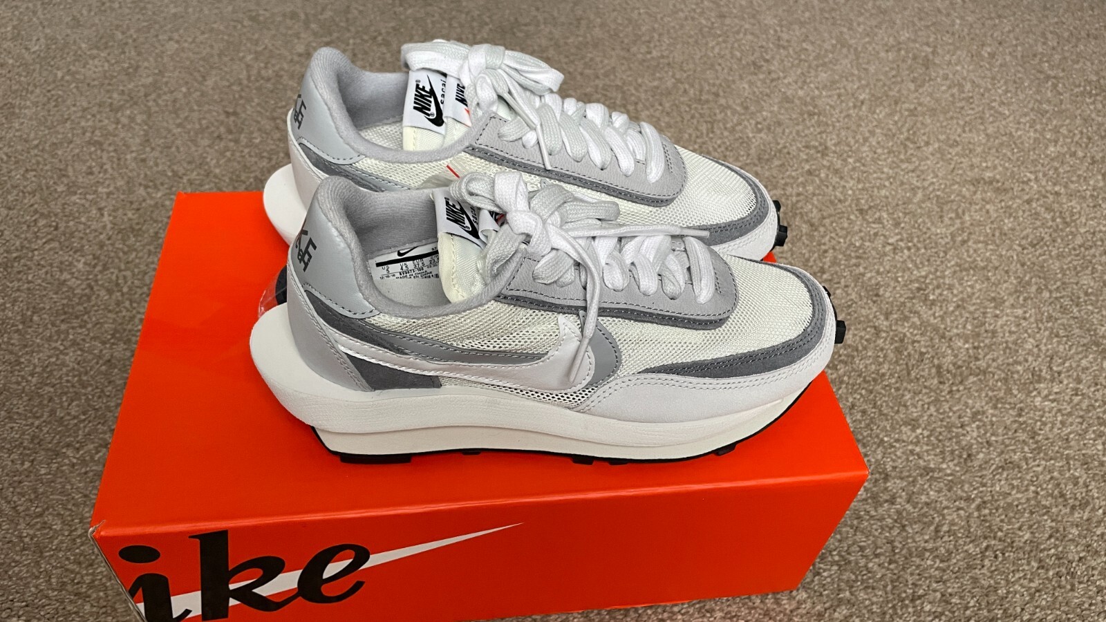 SACAI X NIKE Nike x Sacai LD Waffle [SUMMIT BIANCO GRIGIO] [UK4.5 US5 EU37.5]