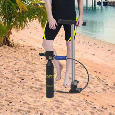 #ad #ad Portable Oxygen Air Tank Pump Equipment Underwater Breath Mini Scuba Diving Case $135.22