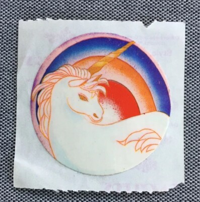 Unicorn Sticker, 1982, Vintage, New, RUSS Dazzler #5312 | eBay