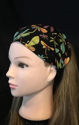 OCEANIA LEGENDS Dragonfly Butterfly Wide Hair Band Head Bandana Turban Ladies Fashion.