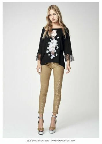 Pantalones de mujer de color oro