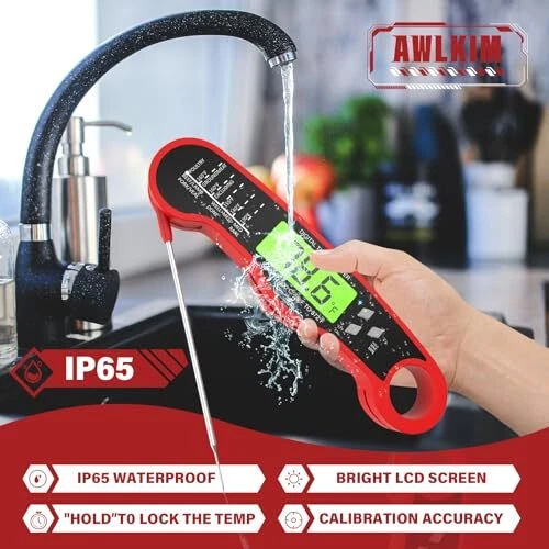 Internal Meat Thermometer Dual Probe Instant Read Fast Meat Thermapen Digital