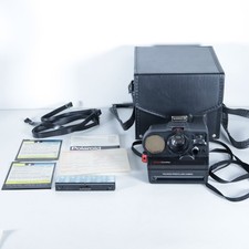 Polaroid SONAR OneStep Pronto Land Camera with Case  Manual Untested