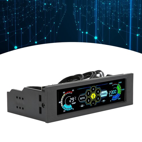 Computer Temp Monitor PVC Lens Panel Display 5 Sets Fan Temperature Controlle FY - Afbeelding 13 van 22