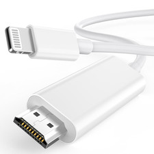 Apple MFi Certified Apple Lightning to HDMI Cable Adapter for iPhone to TV, 10