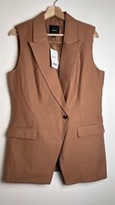 NEXT - TAILORED WAISTCOAT - SIZE UK 12 - BROWN