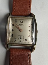 Eton Vintage Swiss Mens Wristwatch with Leather Strap. Good working condition