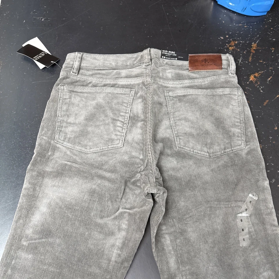 Pantalones de pana para mujer Polo Ralph Lauren talla 6. Nuevo con etiquetas $145 nuevo. Foto 3 de 4