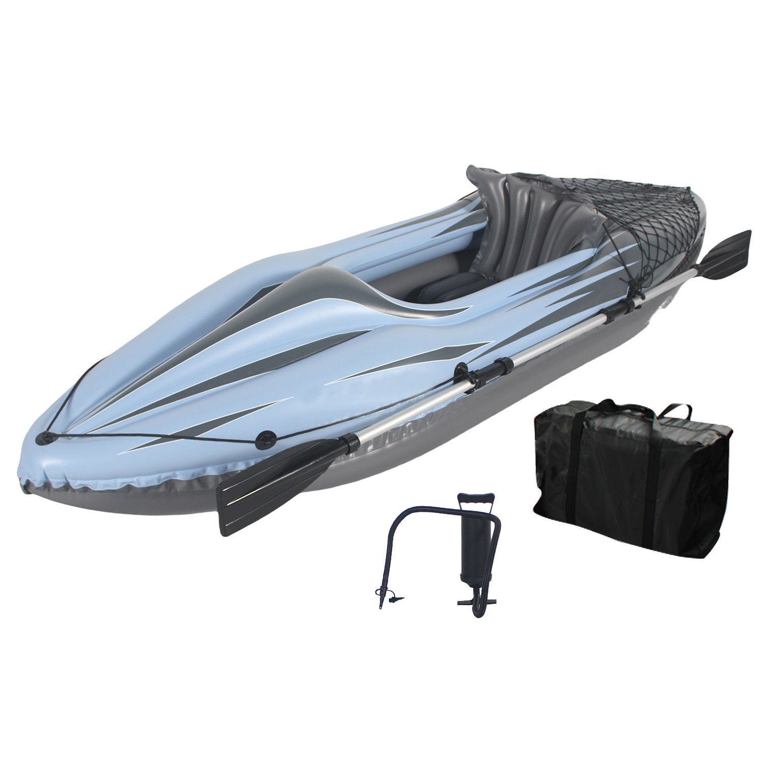 For Adults 1 Person Touring Kayak With Oars And Pump Blue/red
