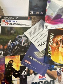 HUGE LOT of 100+ Video Game Manuals  SEGA CD NES SNES GAMECUBE SONIC SUPER MARIO