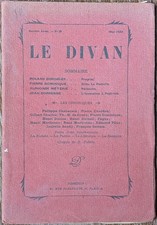 Le Divan, Revue littéraire et d'art, mai 1924 : Roland Dorgelès : Progrès !