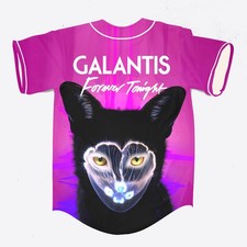  Custom Name Galantis Forever Tonight Baseball Jersey for EDM Festivals Gift