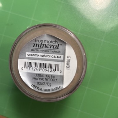 L'OREAL True Match Mineral Powder Foundation CREAMY NATURAL C3 / 462 New Sealed